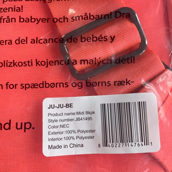 Ju-Ju-Be Neon Coral Midi Backpack main image 8